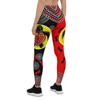 aboriginal-legging-turtle-footprint-circle-dot-painting