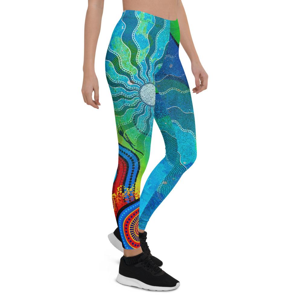 leggings-torres-strait-islanders-flag-with-aboriginal-patterns-tight-pants