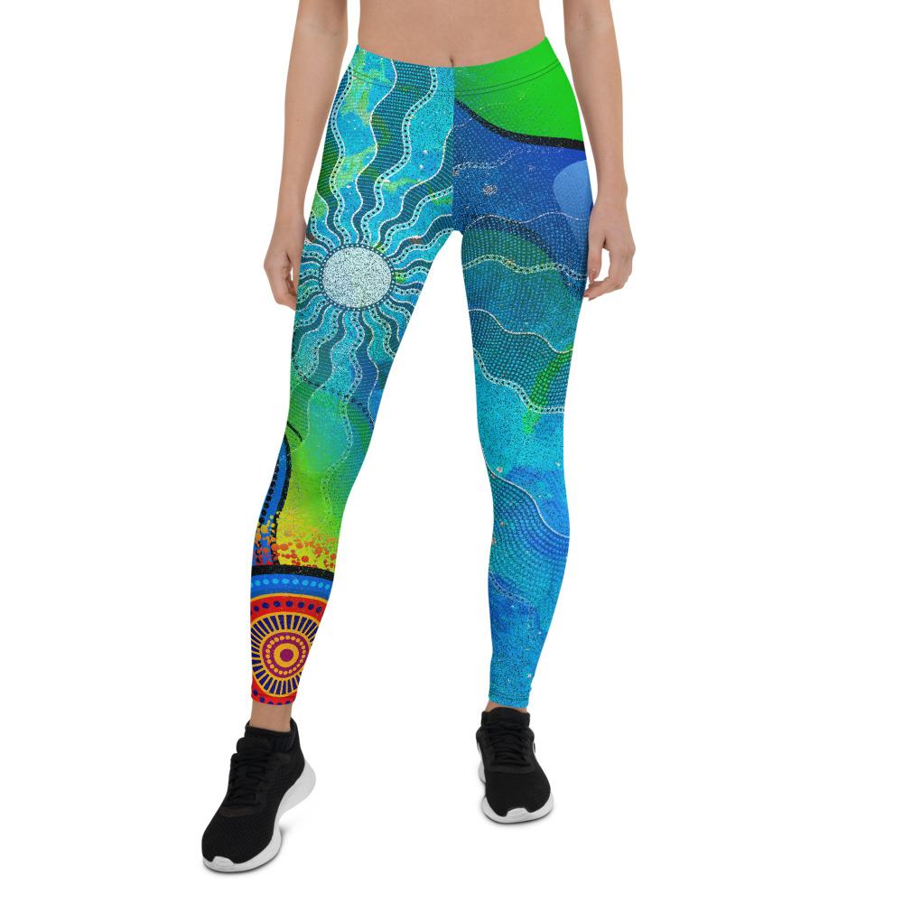 leggings-torres-strait-islanders-flag-with-aboriginal-patterns-tight-pants