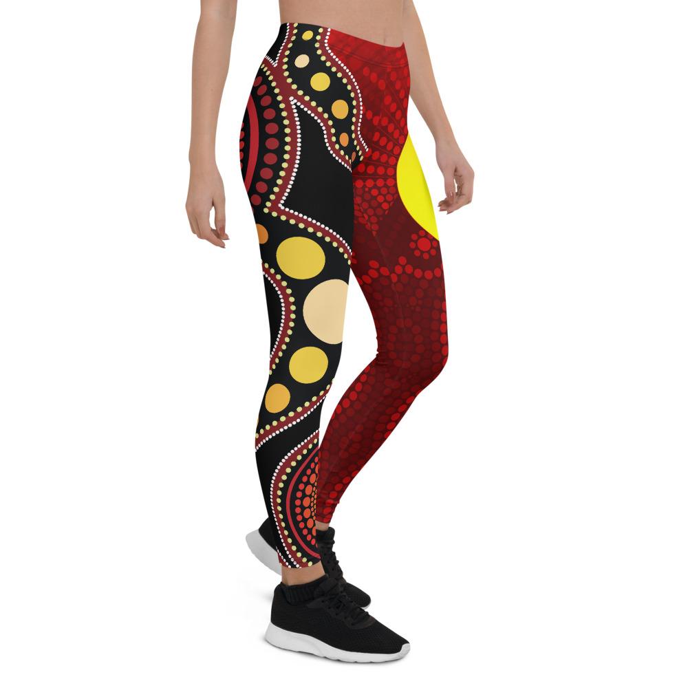 aboriginal-leggings-australia-aboriginal-lives-matter-flag-circle-dot-painting-art-tight-pants