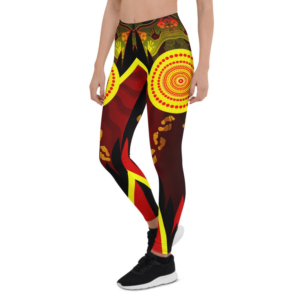 aboriginal-leggings-indigenous-flag-with-footprint-hand-art