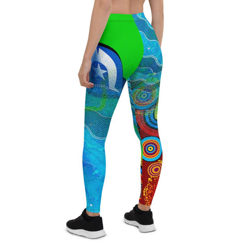 leggings-torres-strait-islanders-flag-with-aboriginal-patterns-tight-pants