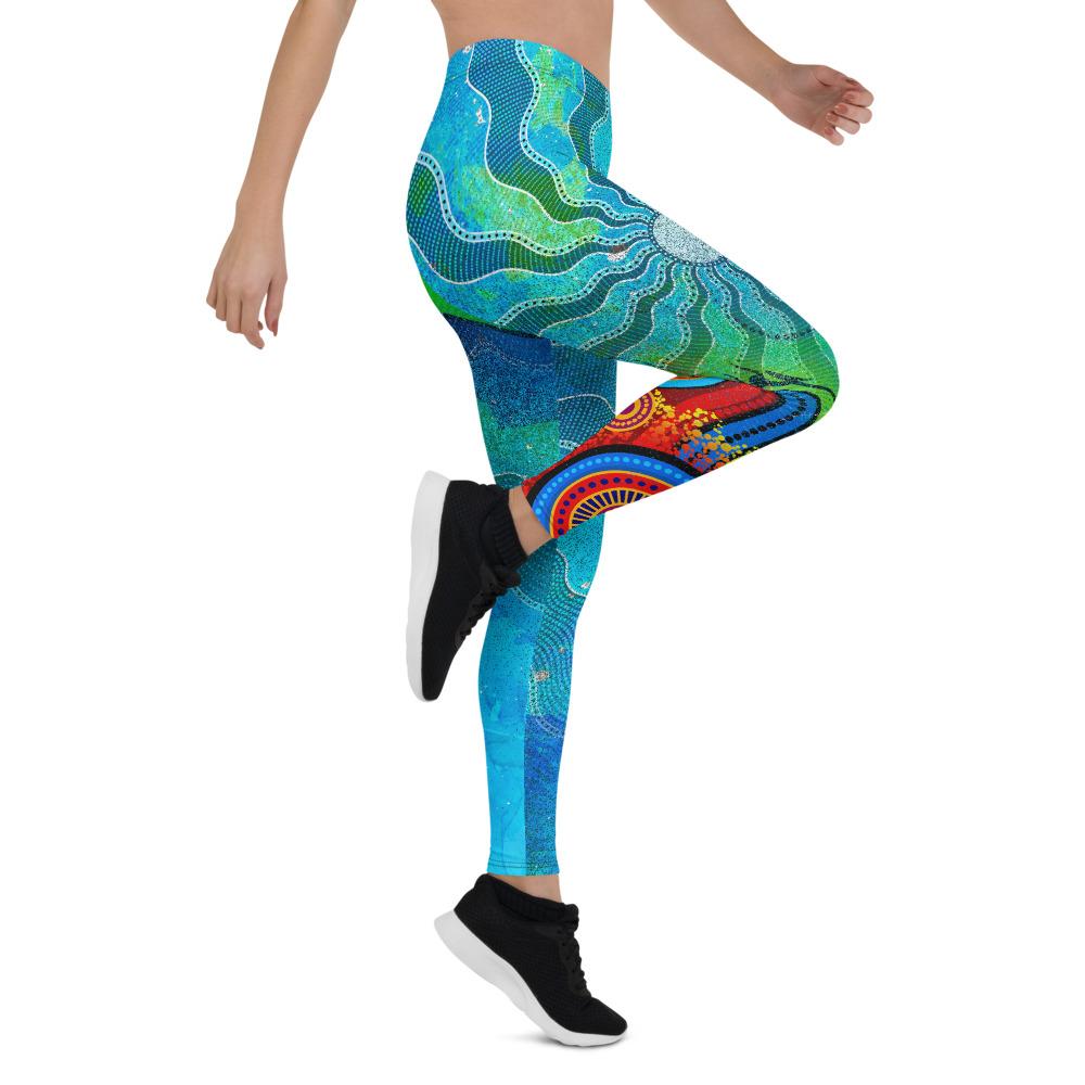 leggings-torres-strait-islanders-flag-with-aboriginal-patterns-tight-pants