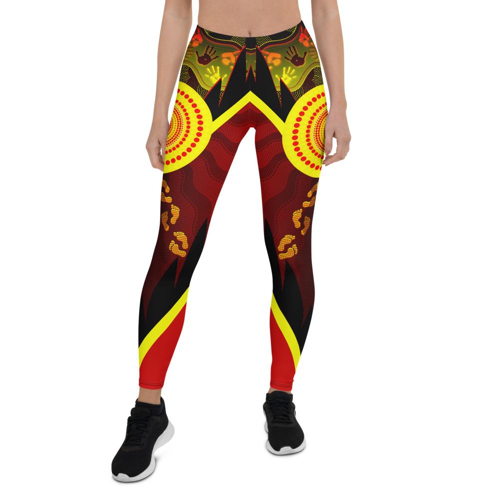 aboriginal-leggings-indigenous-flag-with-footprint-hand-art