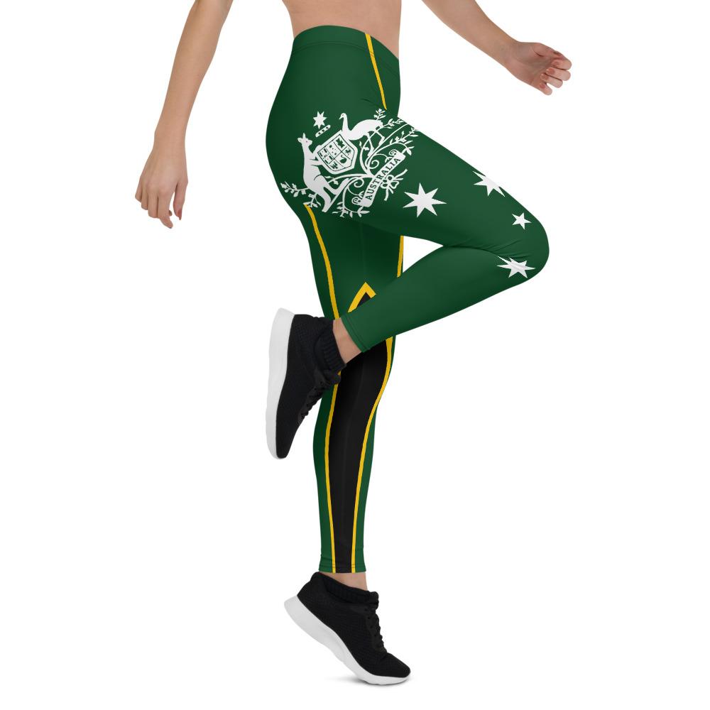 leggings-australian-coat-of-arms-green-tight-pants-women