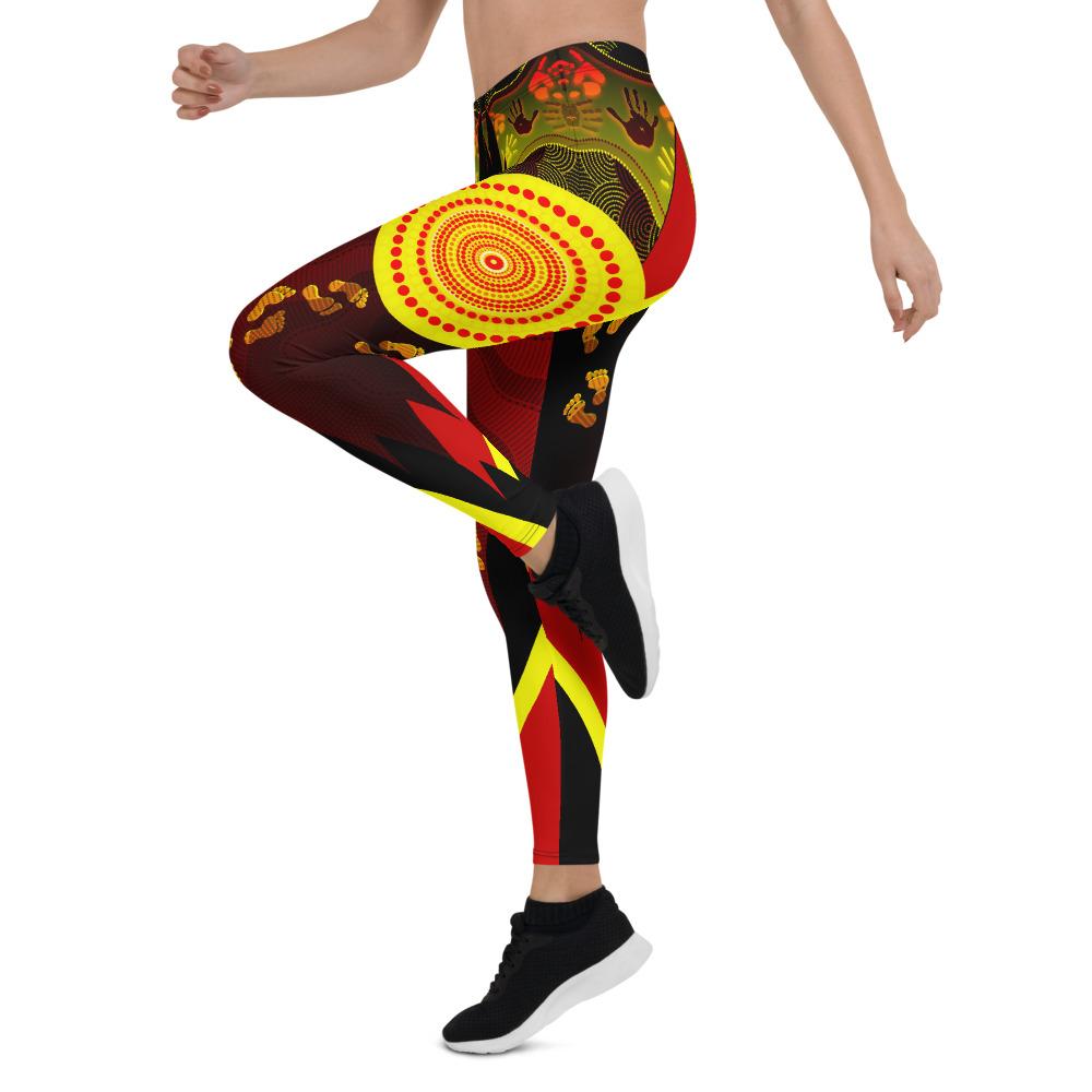 aboriginal-leggings-indigenous-flag-with-footprint-hand-art