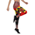 aboriginal-legging-turtle-footprint-circle-dot-painting