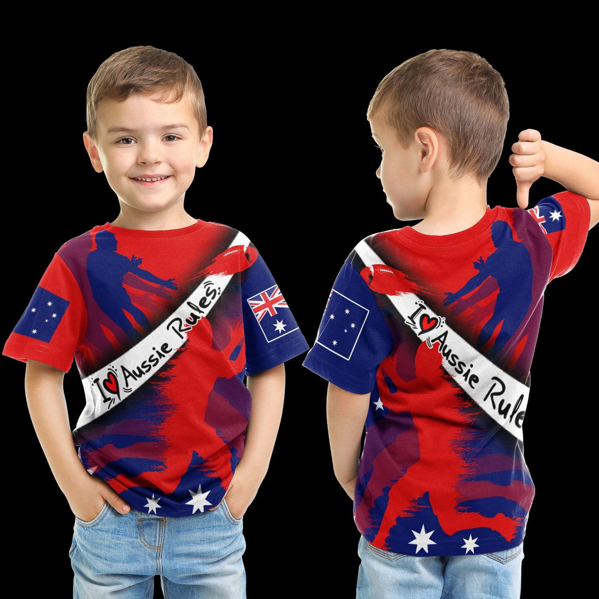 kid-t-shirt-australian-rules-football
