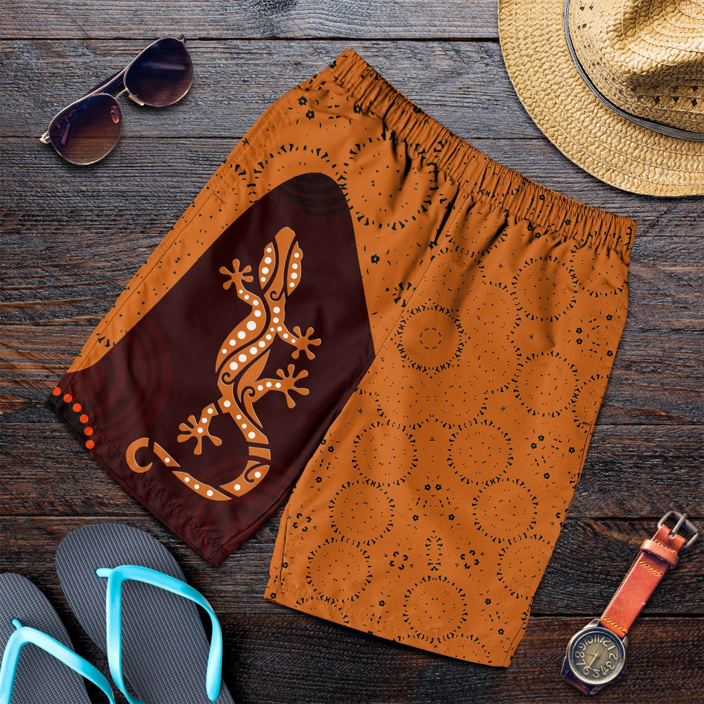 aboriginal-men-shorts-lizard-in-aboriginal-dreaming