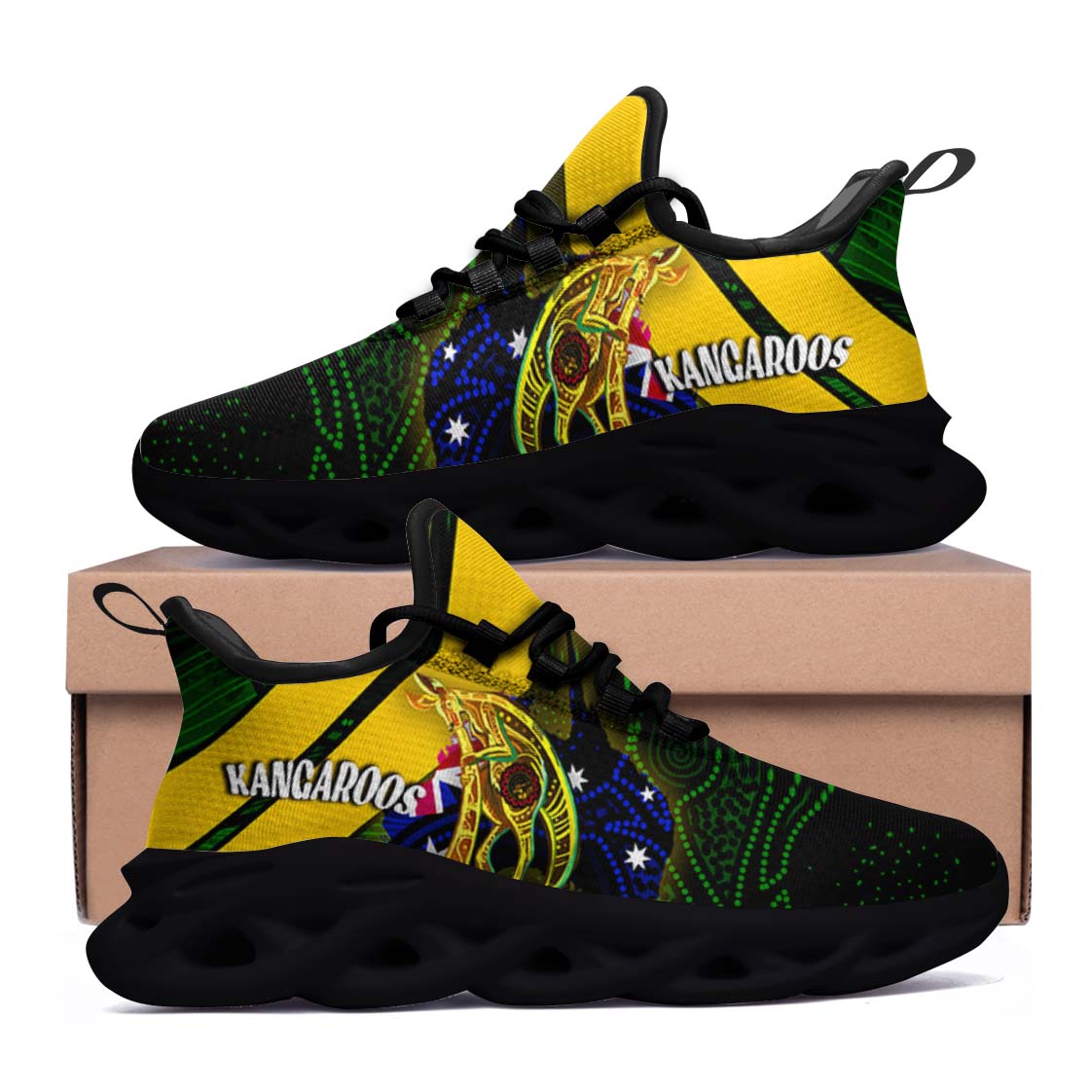 kangaroos-rugby-clunky-shoes-kangaroo-national-rugby-league-indigenous-dreamtime-clunky-shoes