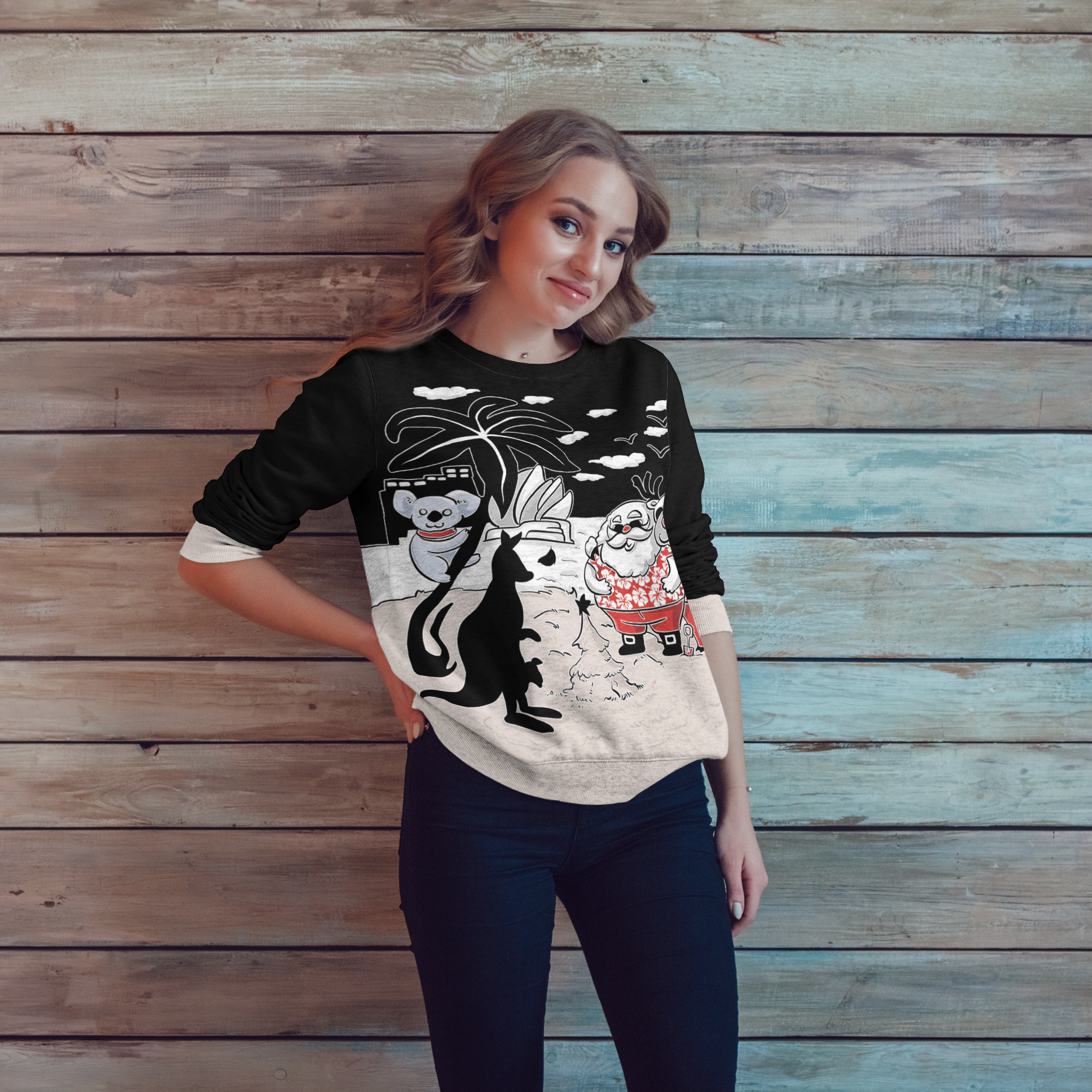 christmas-sweatshirt-sydney-opera-santa-clause-kangaroo-ver03