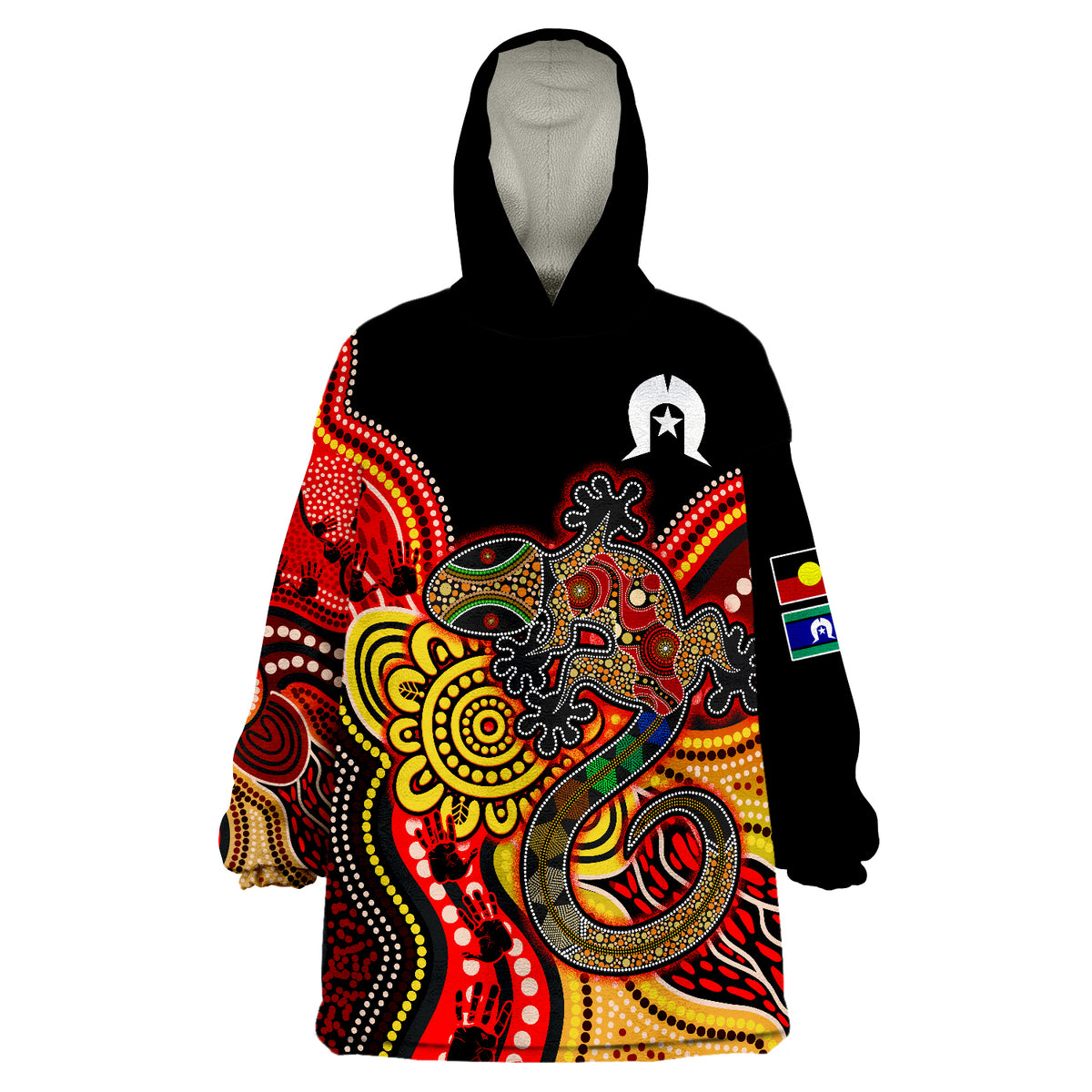 naidoc-week-2022-aboriginal-lizard-always-proud-history-wearable-blanket-hoodie