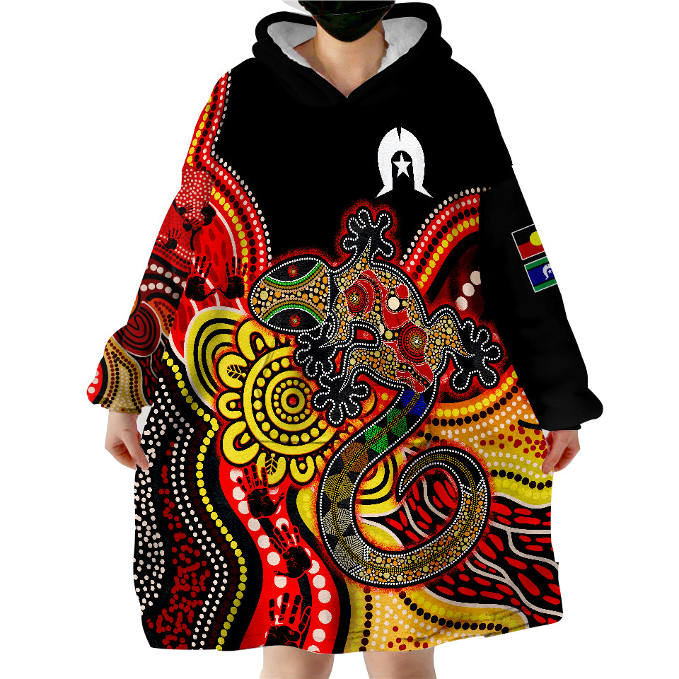 naidoc-week-2022-aboriginal-lizard-always-proud-history-wearable-blanket-hoodie