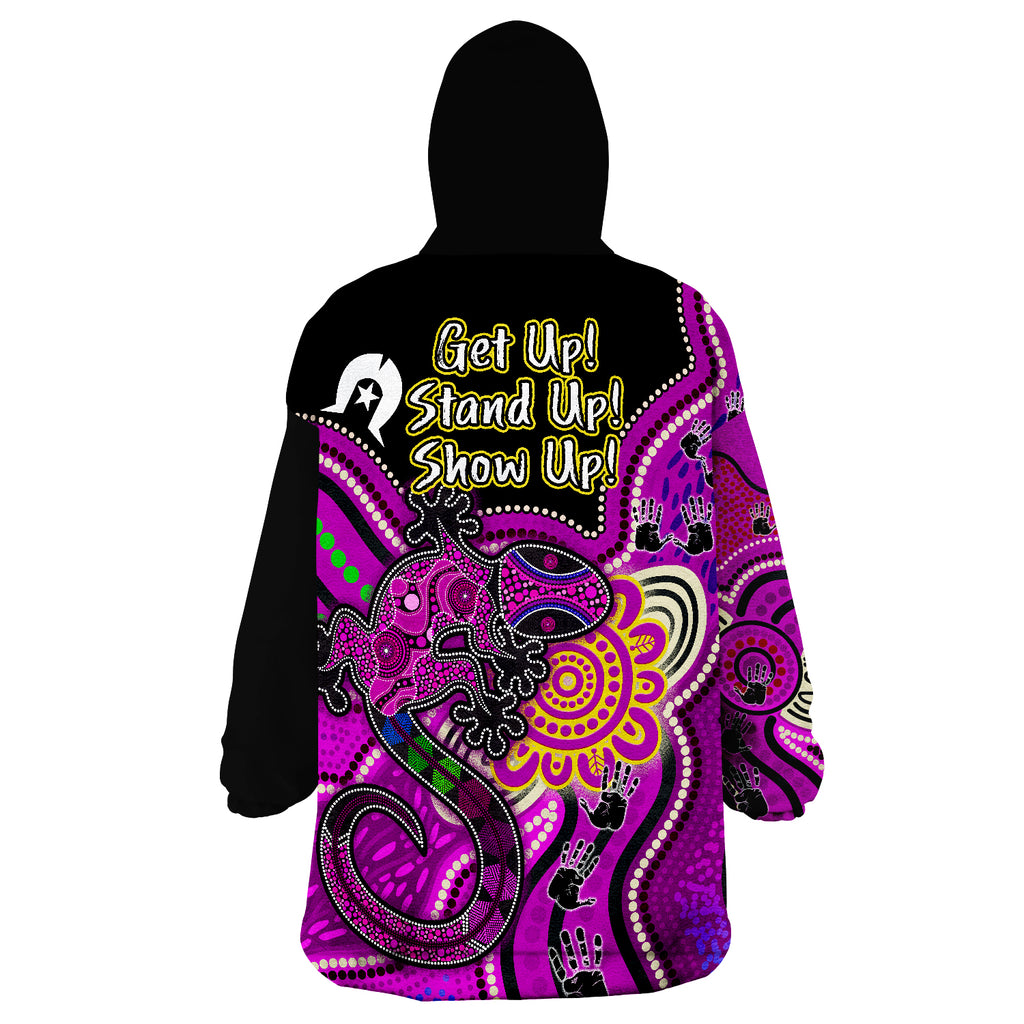 naidoc-week-2022-aboriginal-lizard-wearable-blanket-hoodie
