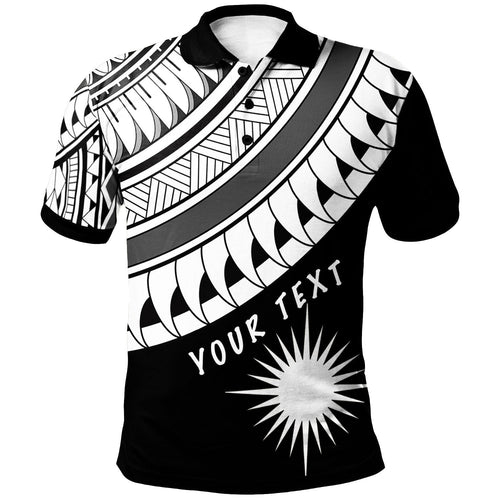 marshall-island-custom-personalised-polo-shirt-ginger-lei-pattern-white