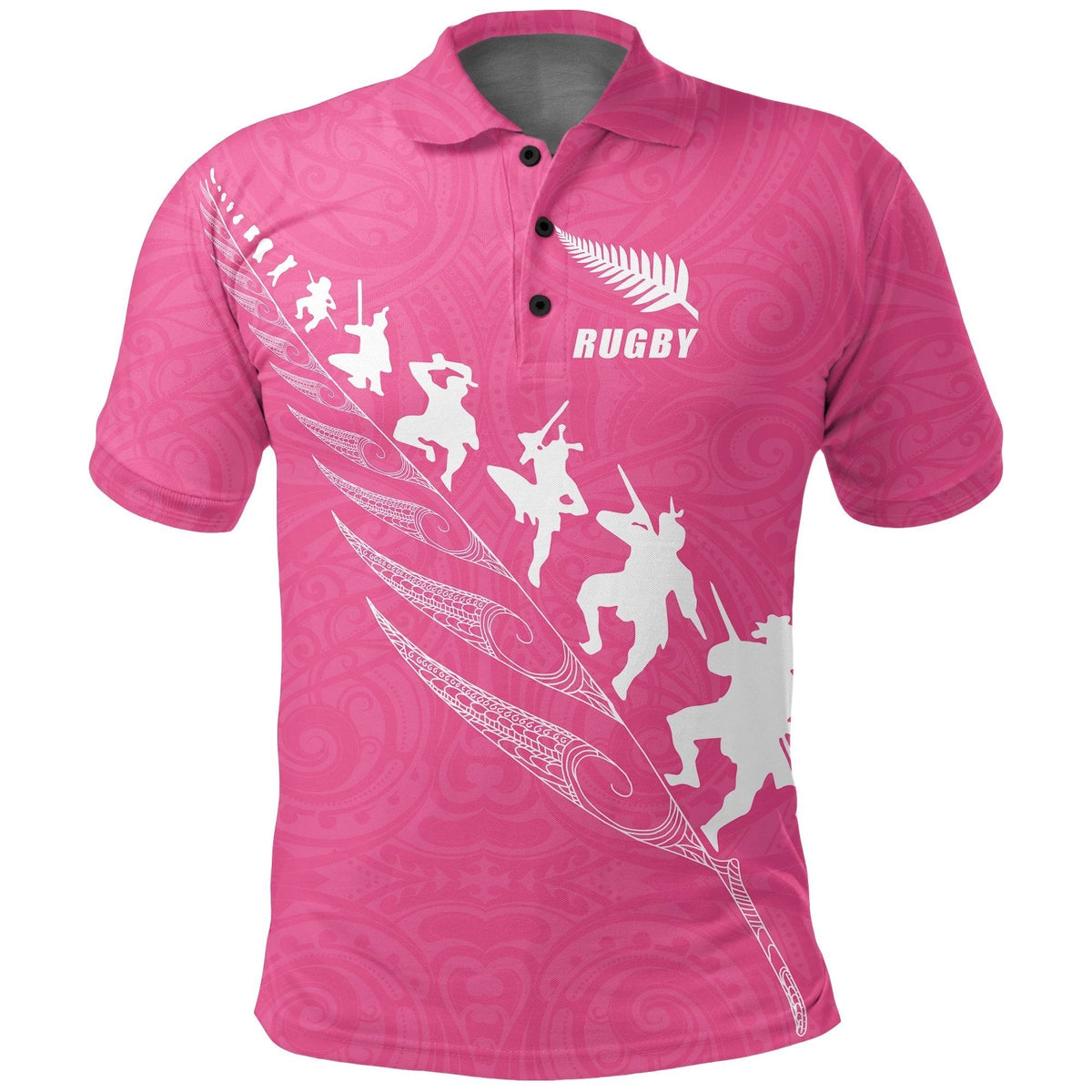 rugby-haka-fern-polo-t-shirt-pink