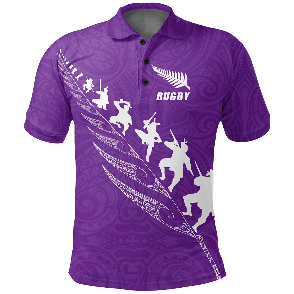 rugby-haka-fern-polo-t-shirt-violet
