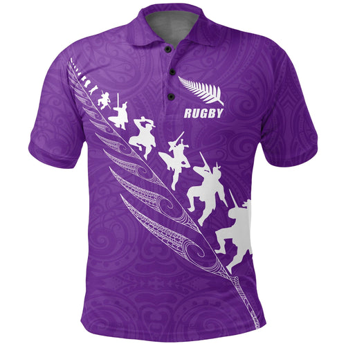 rugby-haka-fern-polo-t-shirt-violet