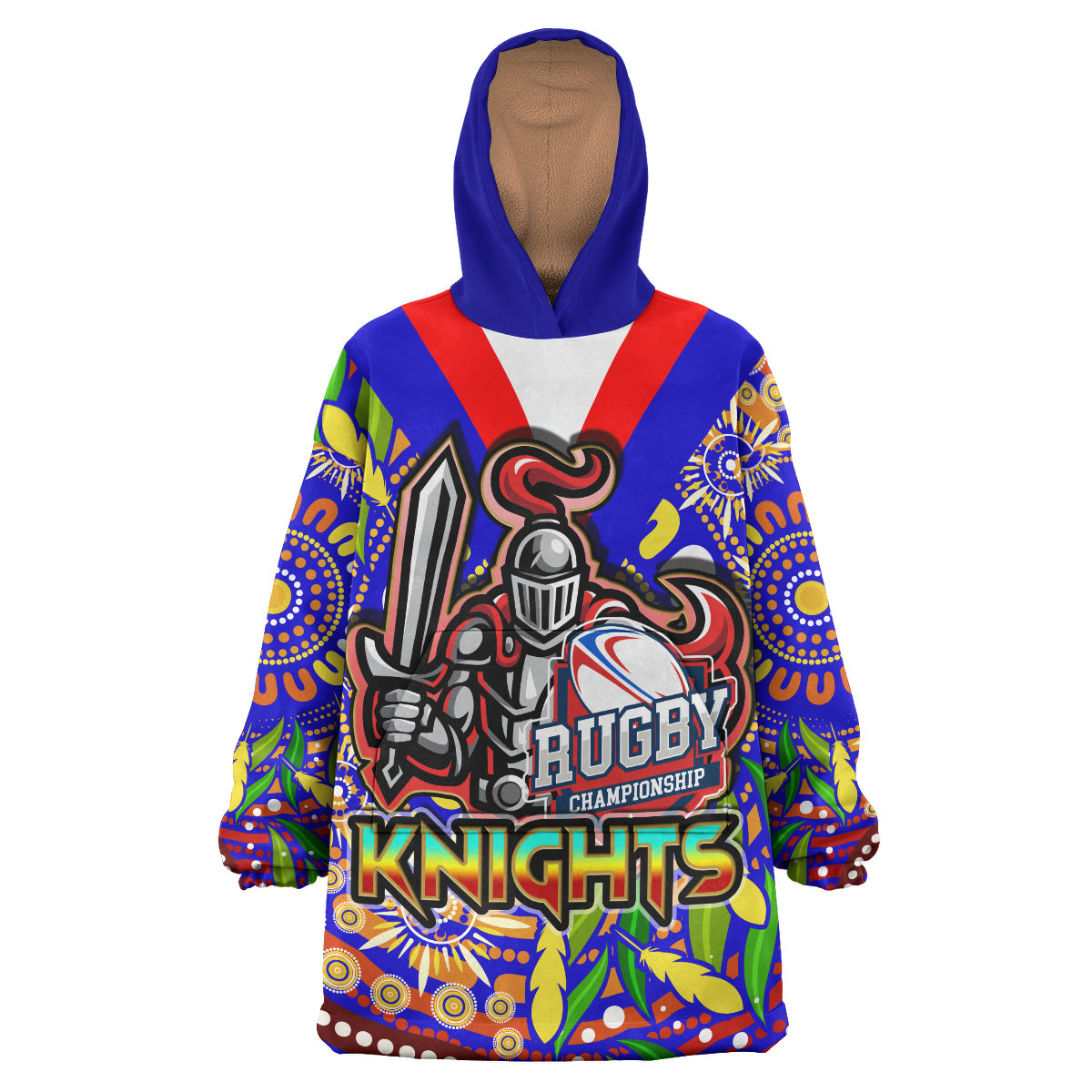 knights-rugby-snug-hoodie-custom-knights-rugby-with-aboriginal-background-oodie-blanket