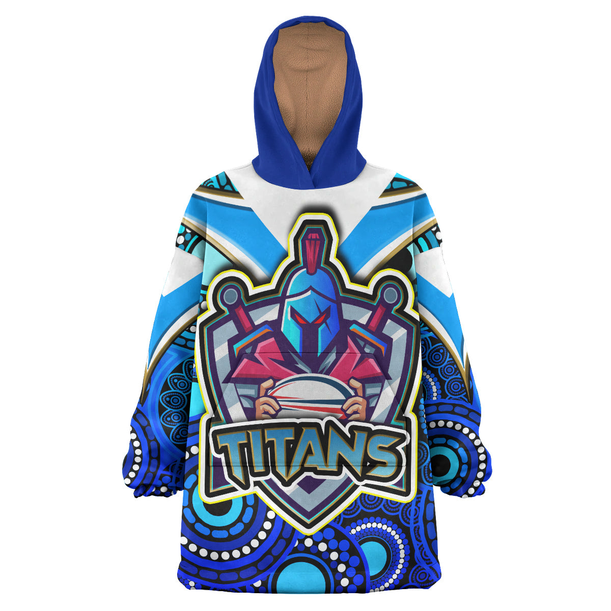 titans-rugby-snug-hoodie-custom-titans-rugby-aboriginal-style-pattern-oodie-blanket