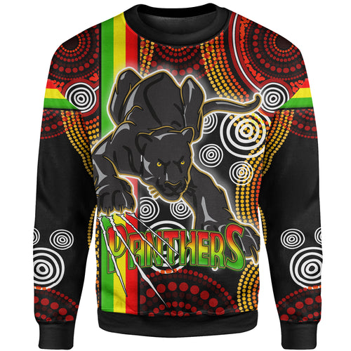 panthers-rugby-sweatshirt-custom-black-panther-with-aboriginal-contemporary-dot-painting-pattern-sweatshirt
