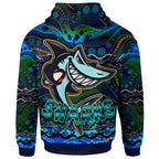 sharks-rugby-hoodie-custom-sharks-rugby-with-fish-aboriginal-style-personalised-player-and-number-hoodie
