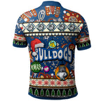 bulldogs-rugby-christmas-polo-shirt-custom-xmas-bulldogs-christmas-balls-snowflake-with-aboriginal-patterns-polo-shirt