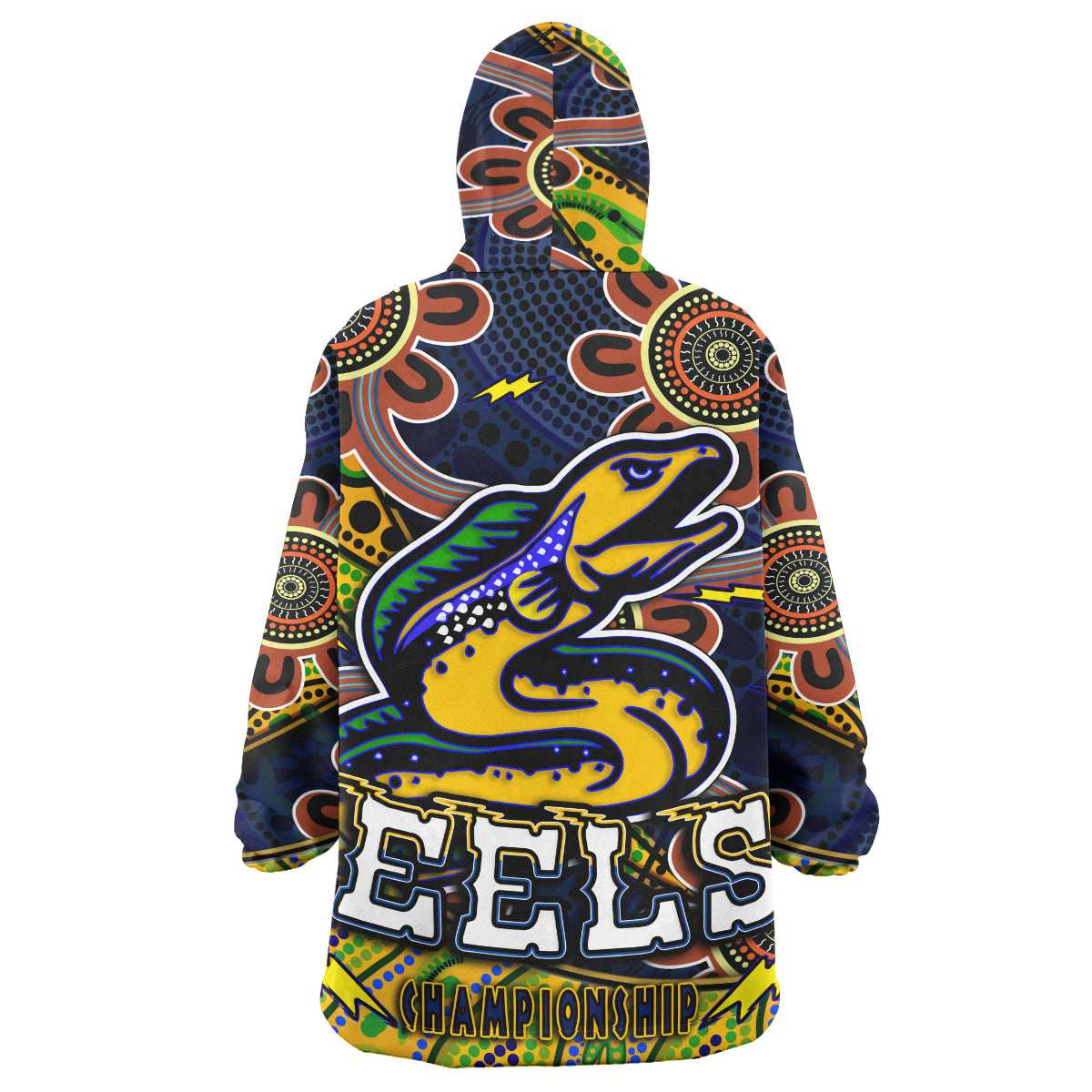 nrlw-eels-rugby-snug-hoodie-custom-eels-womens-rugby-league-with-aboriginal-style-player-and-number-oodie-blanket