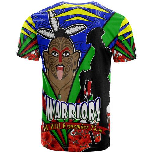 warriors-rugby-t-shirt-custom-warriors-we-will-remember-them-and-poppies-t-shirt
