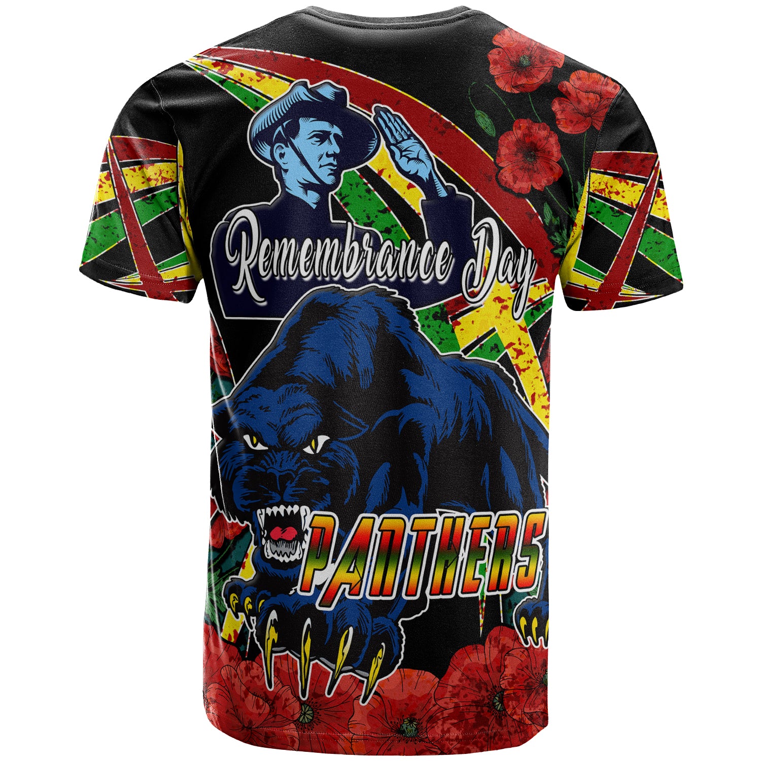 panthers-rugby-t-shirt-custom-panthers-remembrance-day-and-poppies-t-shirt