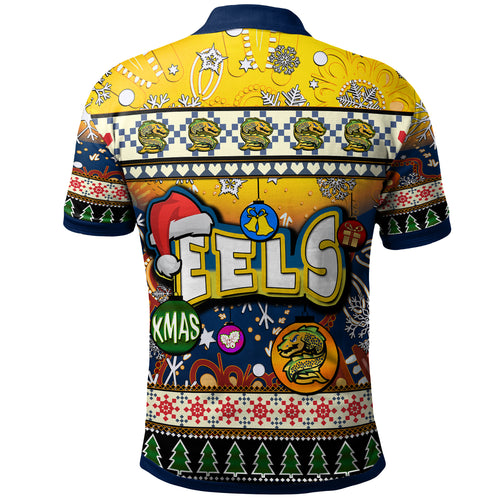 eels-rugby-christmas-polo-shirt-custom-xmas-eels-christmas-balls-snowflake-with-aboriginal-patterns-polo-shirt