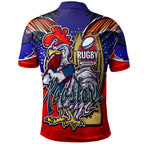 roosters-rugby-polo-shirt-custom-rooster-mascot-with-cup-nrl-grand-final-player-and-number-polo-shirt