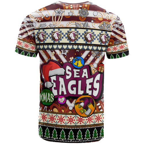 sea-eagles-rugby-christmas-t-shirt-custom-xmas-sea-eagles-christmas-balls-snowflake-with-aboriginal-patterns-t-shirt