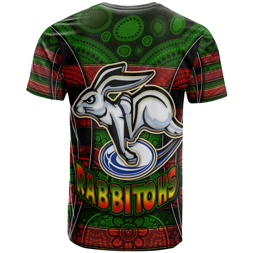 rabbitohs-rugby-t-shirt-custom-rabbit-aboriginal-style-pattern-personalised-player-and-number-t-shirt