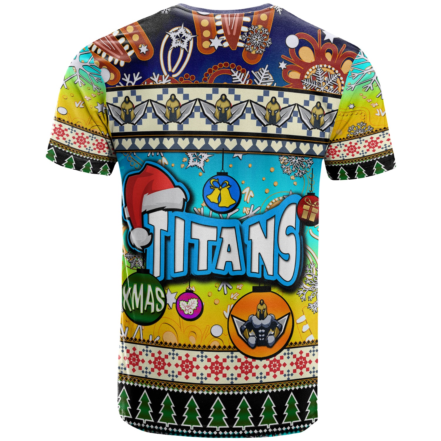 titans-rugby-christmas-t-shirt-custom-xmas-titans-christmas-balls-snowflake-with-aboriginal-patterns-t-shirt