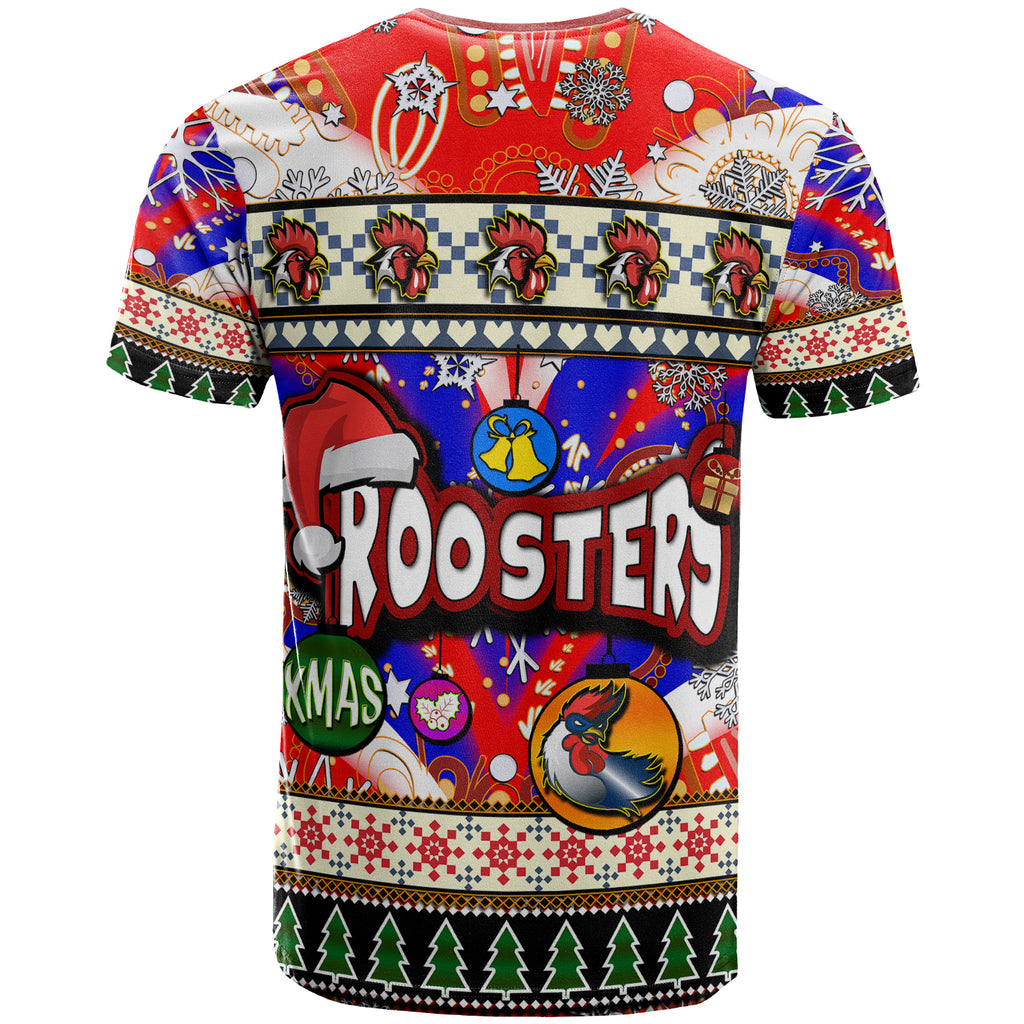 roosters-rugby-christmas-t-shirt-custom-xmas-roosters-christmas-balls-snowflake-with-aboriginal-patterns-t-shirt