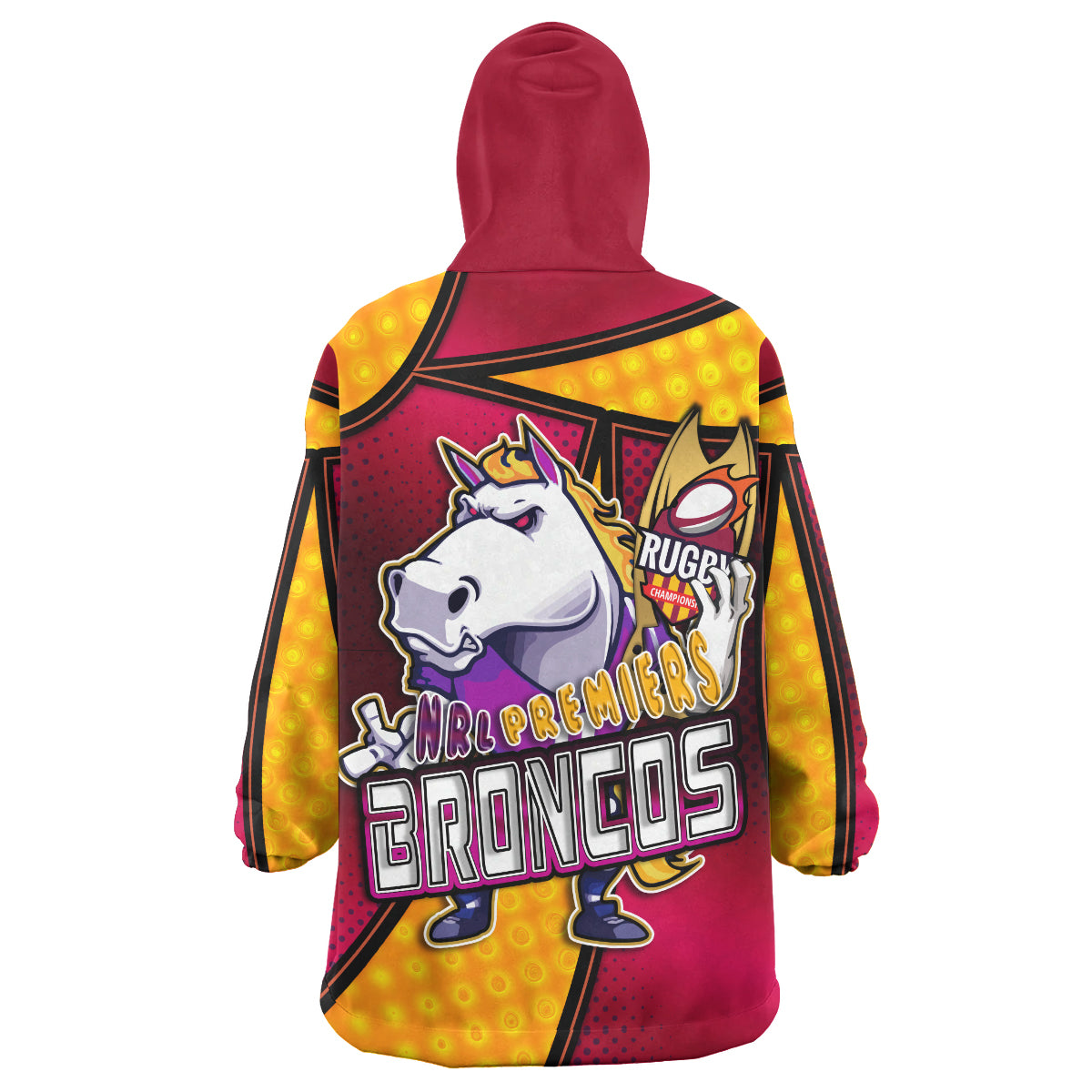 broncos-rugby-snug-hoodie-custom-broncos-horse-rugby-nrl-grand-final-with-dot-painting-personalised-player-and-number-oodie-blanket