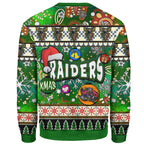 raider-rugby-christmas-sweatshirt-custom-xmas-raider-christmas-balls-snowflake-with-aboriginal-patterns-sweatshirt