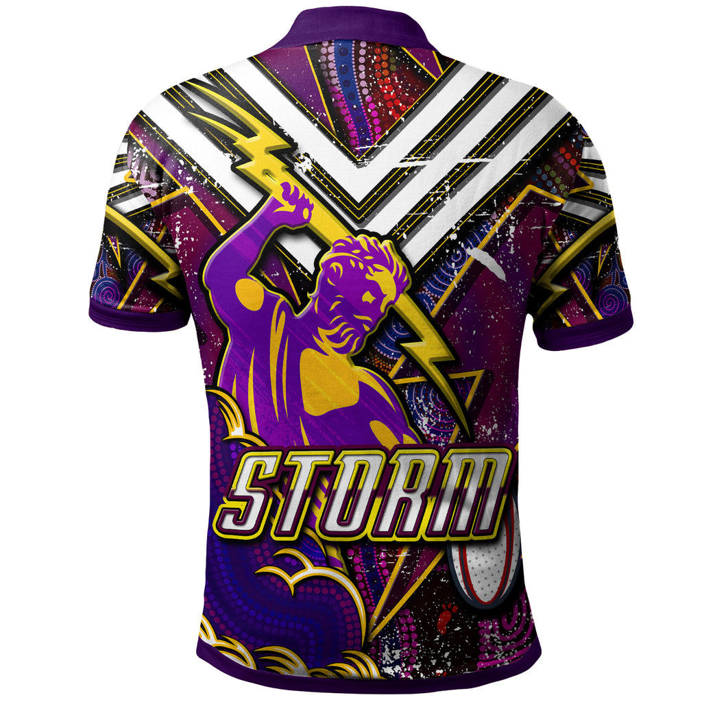 storm-rugby-polo-shirt-custom-storm-and-thunder-aboriginal-style-of-dot-background-personalised-player-and-number-polo-shirt