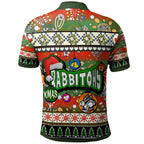 rabbitohs-rugby-christmas-polo-shirt-custom-xmas-rabbitohs-christmas-balls-snowflake-with-aboriginal-patterns-polo-shirt