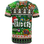 raider-rugby-christmas-t-shirt-custom-xmas-raider-christmas-balls-snowflake-with-aboriginal-patterns-t-shirt
