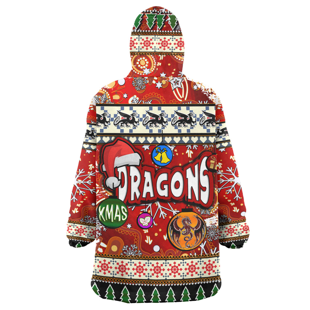 st-george-rugby-christmas-snug-hoodie-custom-xmas-dragon-christmas-balls-snowflake-with-aboriginal-patterns-wearable-blanket-hoodie