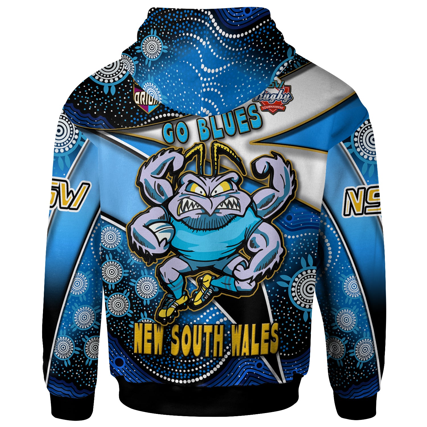 new-south-wales-rugby-league-team-hoodie-custom-new-south-wales-blues-with-aboriginal-patterns-state-of-origin-hoodie