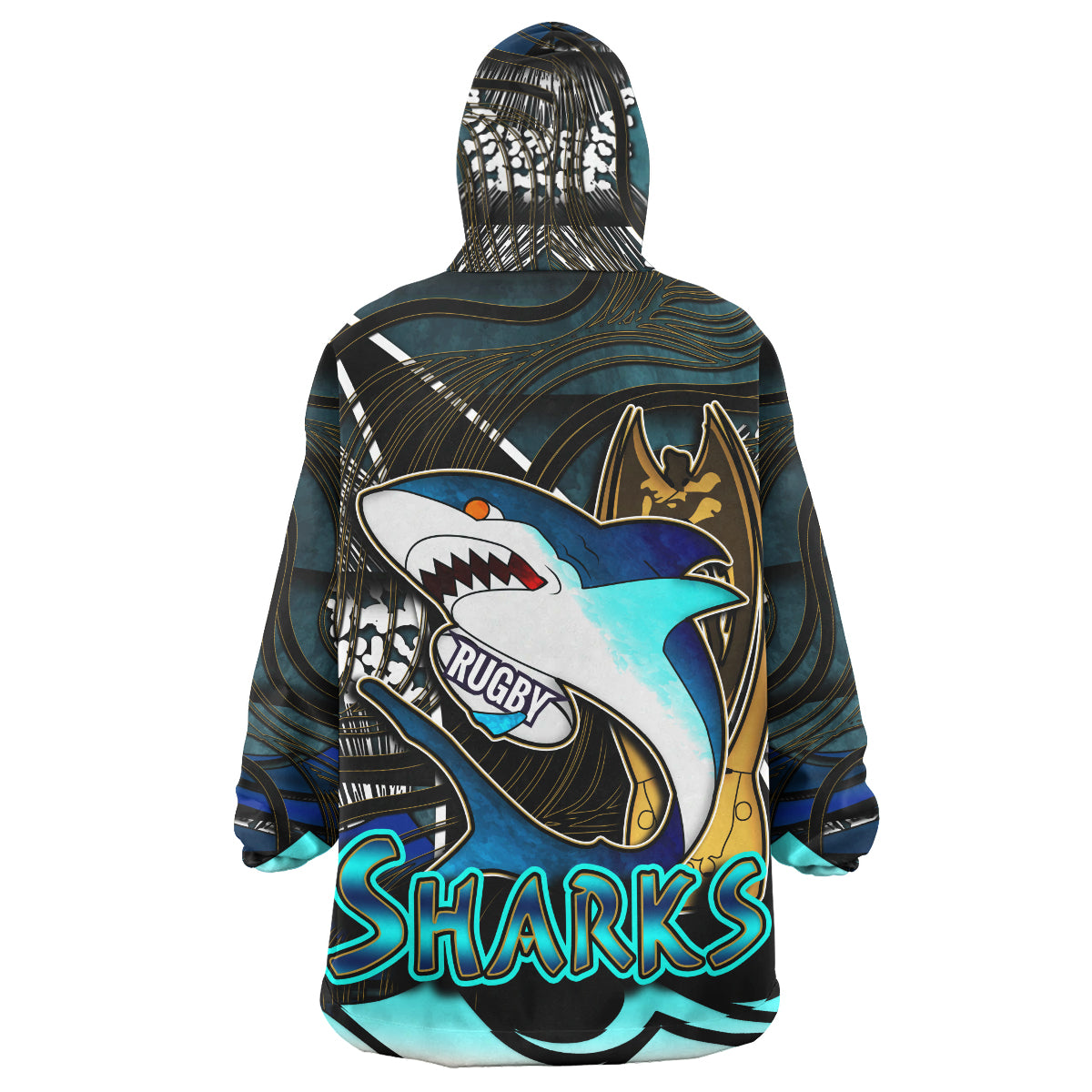 sharks-rugby-snug-hoodie-custom-sharks-league-final-series-champions-personalised-name-and-number-oodie-blanket