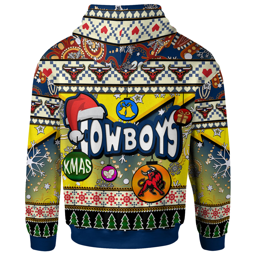 cowboys-rugby-christmas-hoodie-custom-xmas-cowboys-christmas-balls-snowflake-with-aboriginal-patterns-hoodie