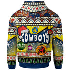 cowboys-rugby-christmas-hoodie-custom-xmas-cowboys-christmas-balls-snowflake-with-aboriginal-patterns-hoodie