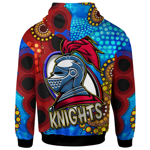knights-rugby-hoodie-custom-knights-ball-australian-aboriginal-painting-personalised-player-and-number-hoodie