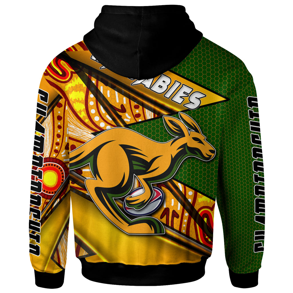 wallabies-rugby-hoodie-custom-kangaroo-rugby-ball-rugby-championship-personalised-player-and-number-hoodie