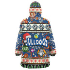 bulldogs-rugby-christmas-snug-hoodie-custom-xmas-bulldogs-christmas-balls-snowflake-with-aboriginal-patterns-wearable-blanket-hoodie