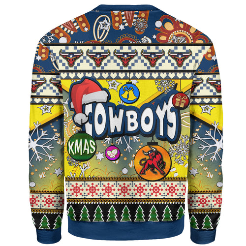 cowboys-rugby-christmas-sweatshirt-custom-xmas-cowboys-christmas-balls-snowflake-with-aboriginal-patterns-sweatshirt